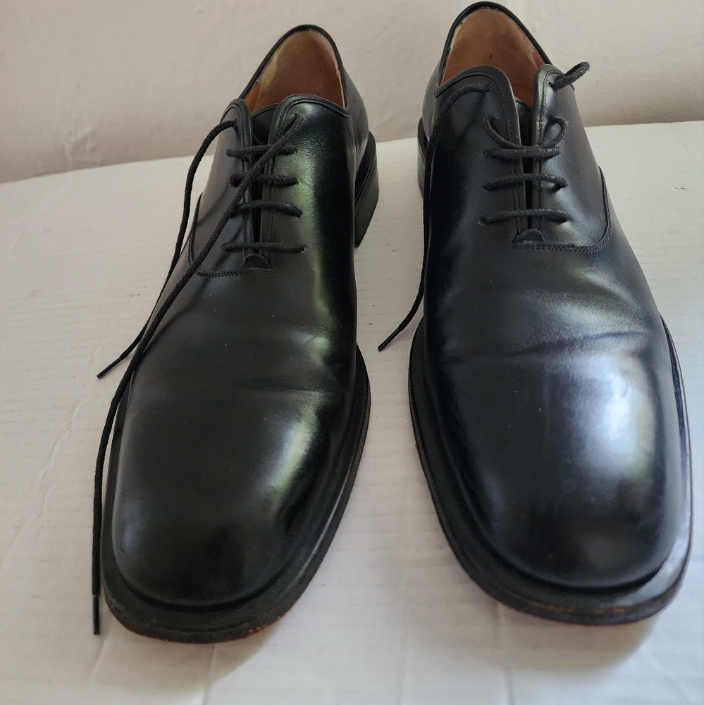 Salvatore Ferragamo men's black shoes.